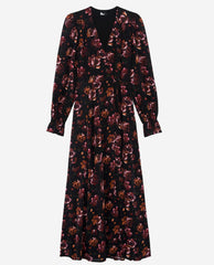 ROBE MIDI A MANCHES LONGUES PORTEFEUILLE