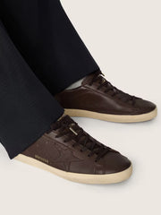 SUPER STAR LEATHER UPPER STAR AND HEEL