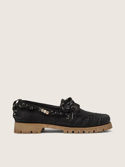 CRUISE LOAFER WAXED SUEDE UPPER WITH DECORATIVE