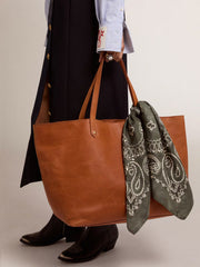 GOLDEN FOULARD PAISLEY PRINT SILK