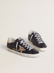 SUPER STAR NAPPA UPPER ZEBRA HORSY STAR LEATHER HEEL