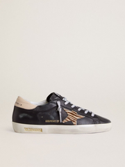 SUPER STAR NAPPA UPPER ZEBRA HORSY STAR LEATHER HEEL