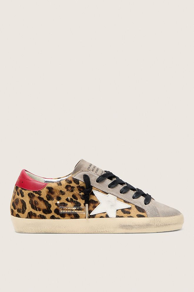 SUPER-STAR LEOPARD HORSY UPPER LEATHER STAR