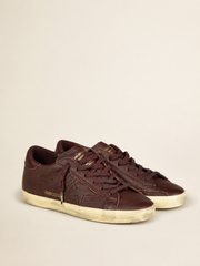 SUPER STAR LEATHER UPPER STAR AND HEEL