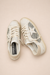 SUPER STAR GLITTER AND LEATHER UPPER LEATHER