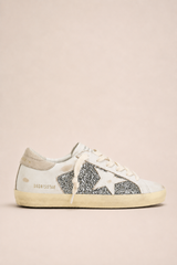 SUPER STAR GLITTER AND LEATHER UPPER LEATHER