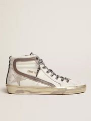 SLIDE LEATHER UPPER SUEDE STAR AND LIST TEJUS PRINT LEATHER WAVE SPARKLE FOXING