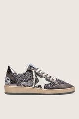 BALLSTAR GLITTER UPPER AND TONGUE LAMINATED TOE SPUR AND HEEL LEATHER STAR