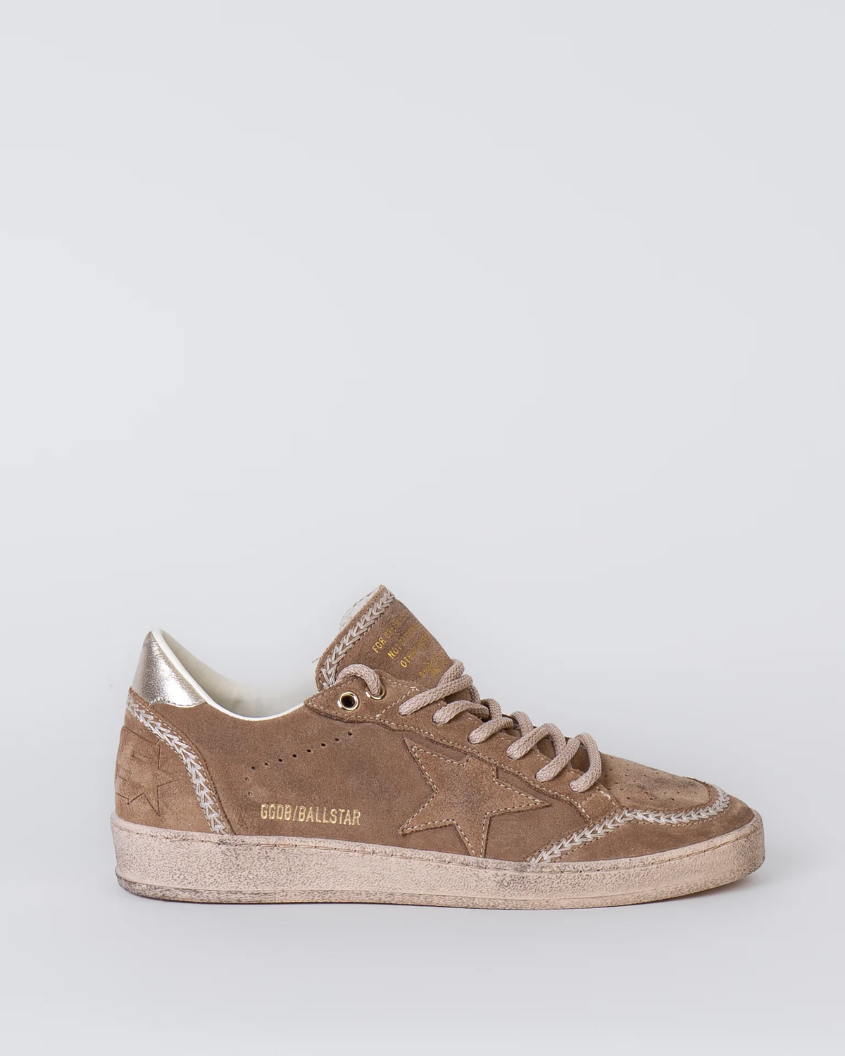 BALLSTAR SUEDE UPPER TOE TONGUE STAR AND SPUR LAMINATED NAPPA HEEL
