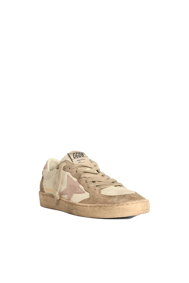 BALLSTAR NAPPA UPPER SUEDE TOE AND SPUR LEATHER STAR AND HEEL