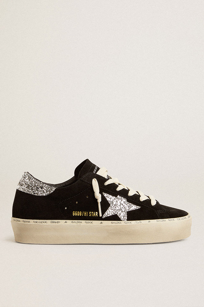 HI STAR SUEDE UPPER GLITTER STAR AND HEEL
