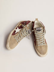MID STAR GLITTER UPPER SUEDE TOE AND SPUR LEATHER STAR AND WAVE