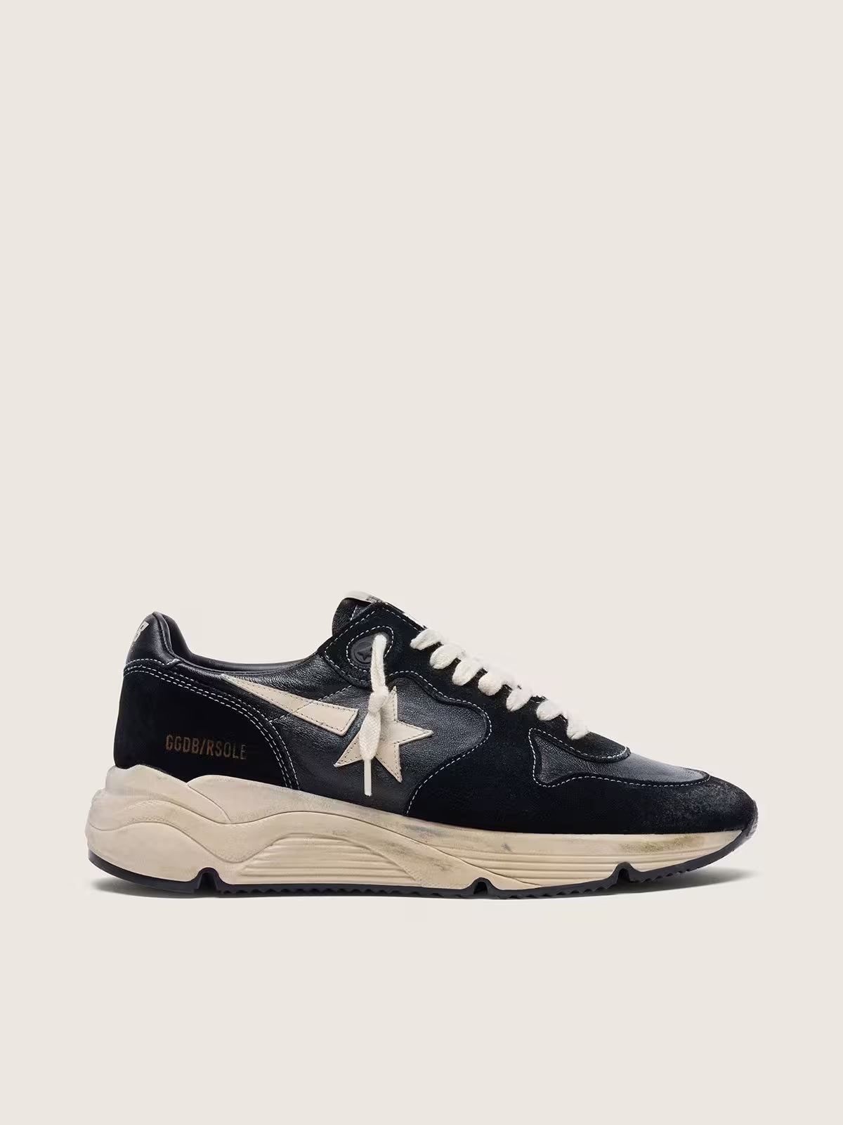 RUNNING SOLE NAPPA UPPER AND HEEL LEATHER
