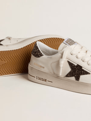 STARDAN LEATHER UPPER TOE AND TONGUE GLITTER STAR AND HEEL