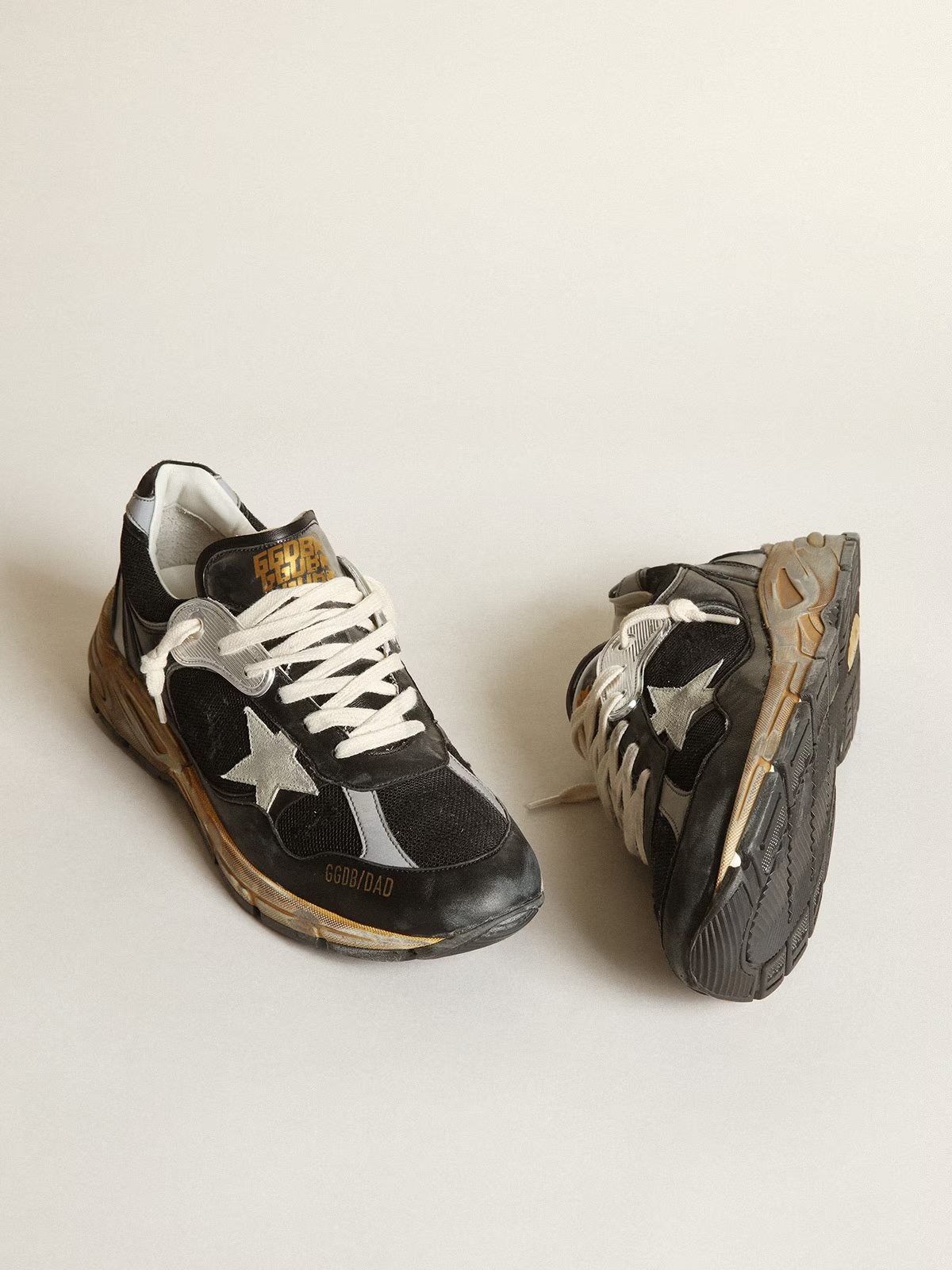 RUNNING DAD NET AND SUEDE UPPER LEATHER