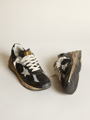 RUNNING DAD NET AND SUEDE UPPER LEATHER