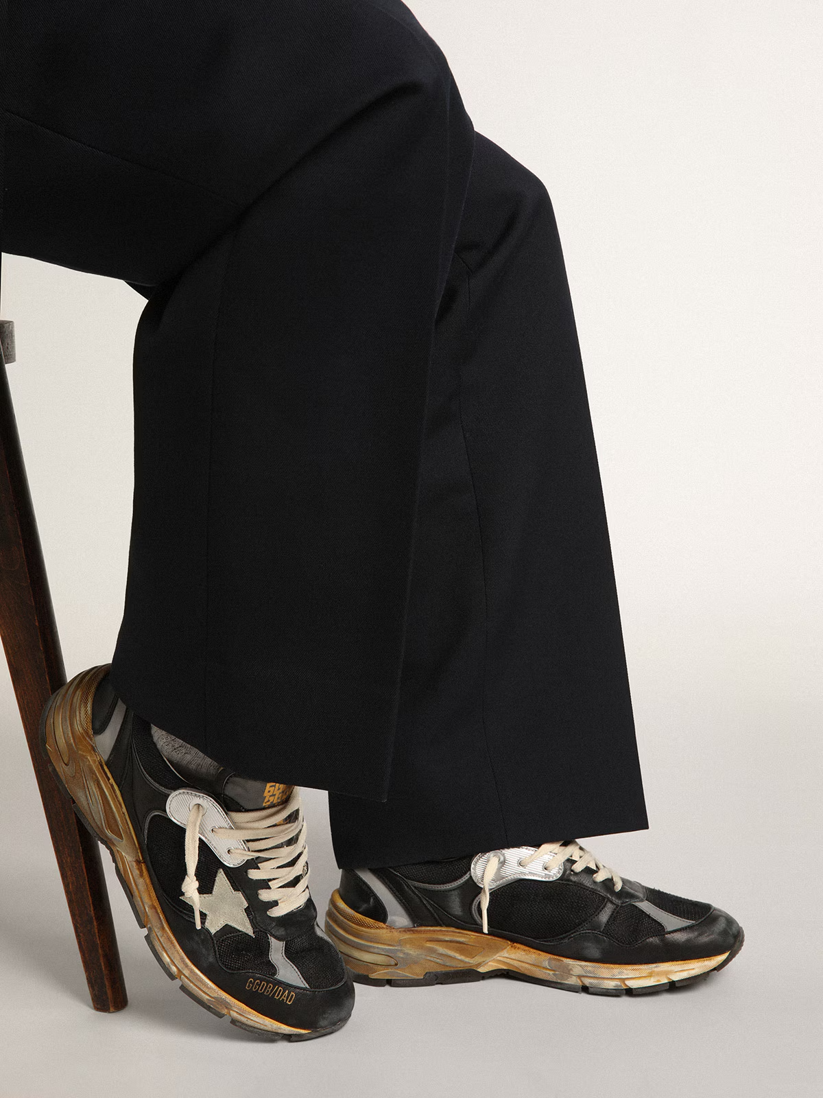 RUNNING DAD NET AND SUEDE UPPER LEATHER