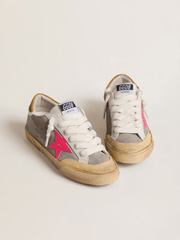 SUPER STAR SUEDE UPPER AND HEEL NYLON TONGUE LEATHER STAR