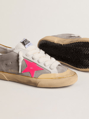 SUPER STAR SUEDE UPPER AND HEEL NYLON TONGUE LEATHER STAR