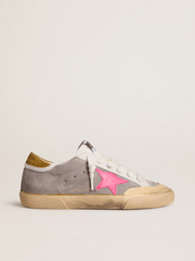 SUPER STAR SUEDE UPPER AND HEEL NYLON TONGUE LEATHER STAR