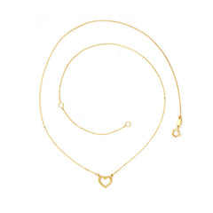 COLLAR oro CORAZÓN BOLITAS