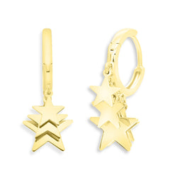 Argolla Estrellas Colgantes Distintos Tamaños