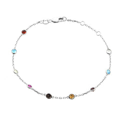 PULSERA PLATA PIEDRAS SEMI PRECIOSAS
