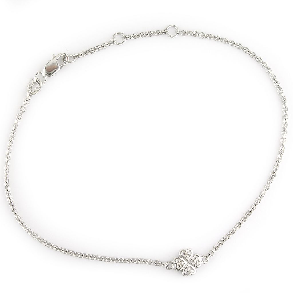PULSERA PLATA TREBOL