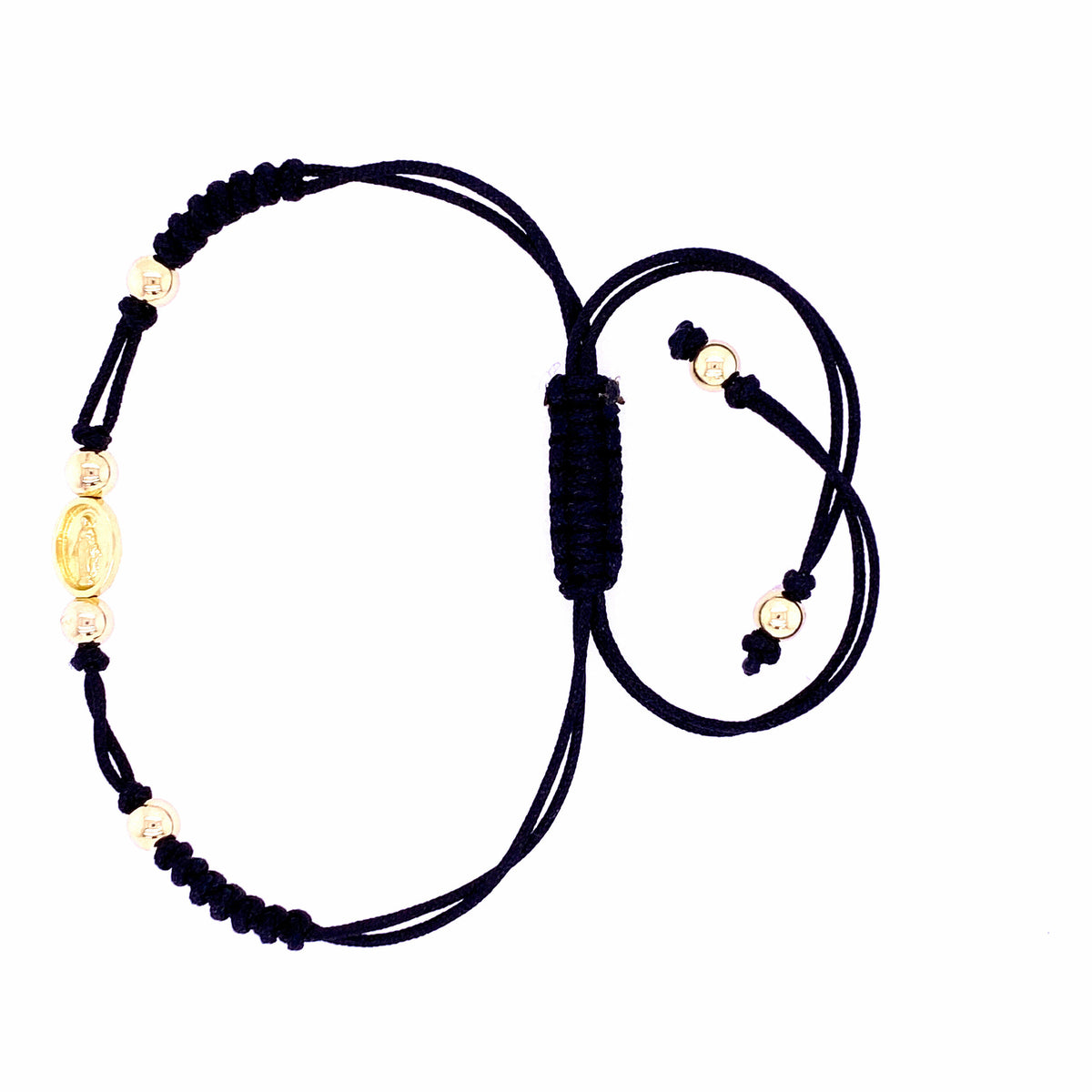 Pulsera macramé Virgen Milagrosa
