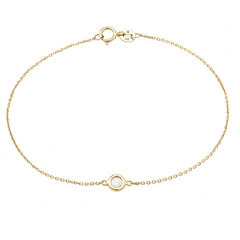 Pulsera cadena con un brillante
