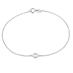 Pulsera cadena con un brillante