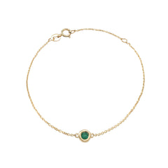 PULSERA ORO ESMERALDA