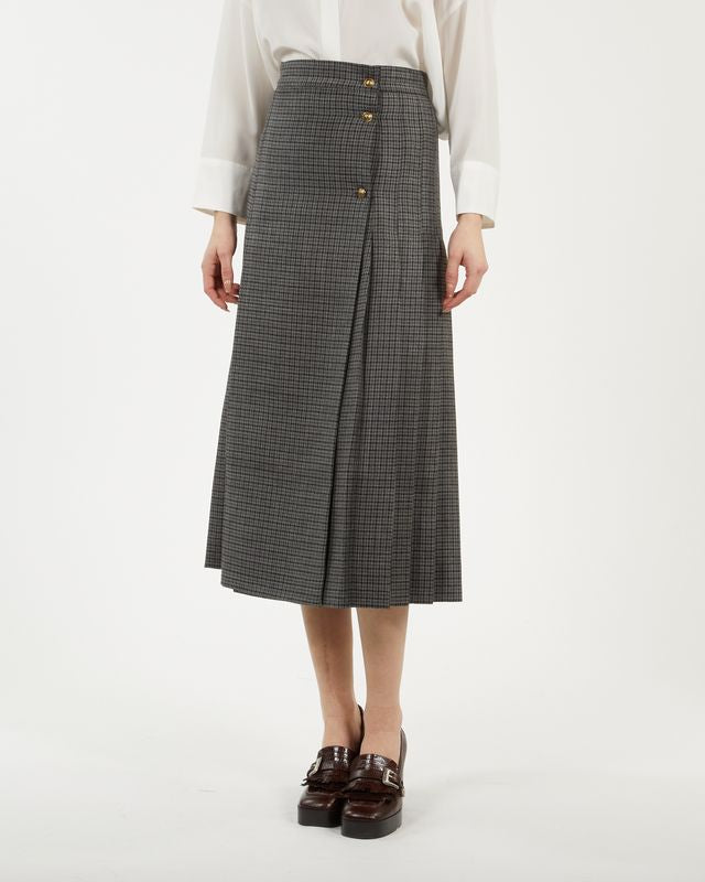 SKIRT PIED DE WOOL