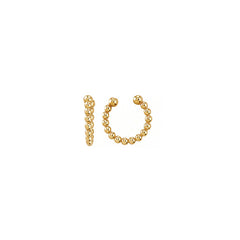 Aro de Bolitas de Oro Sobrepuesto - Cuff