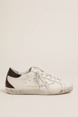 SUPER STAR LEATHER UPPER AND TOE LAMINATED STAR COCCO PRINT HEEL AND SPUR