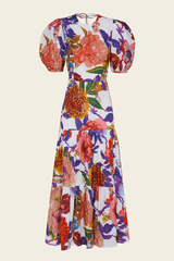 Vestido Espalda Descubierta Maxi Flor