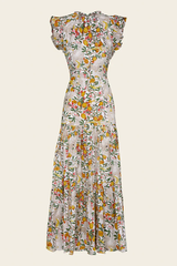 Vestido Espalda Descubierta Blanco Loros