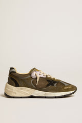 RUNNING DAD SUEDE AND NET OLIVE