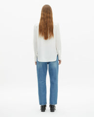 Chemise A Manches Longues En Soie