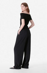 BJORN CREPE PANT NOIR