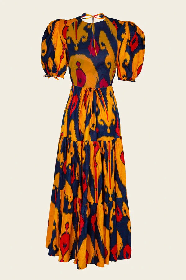 Vestido Espalda Descubierta Ikat