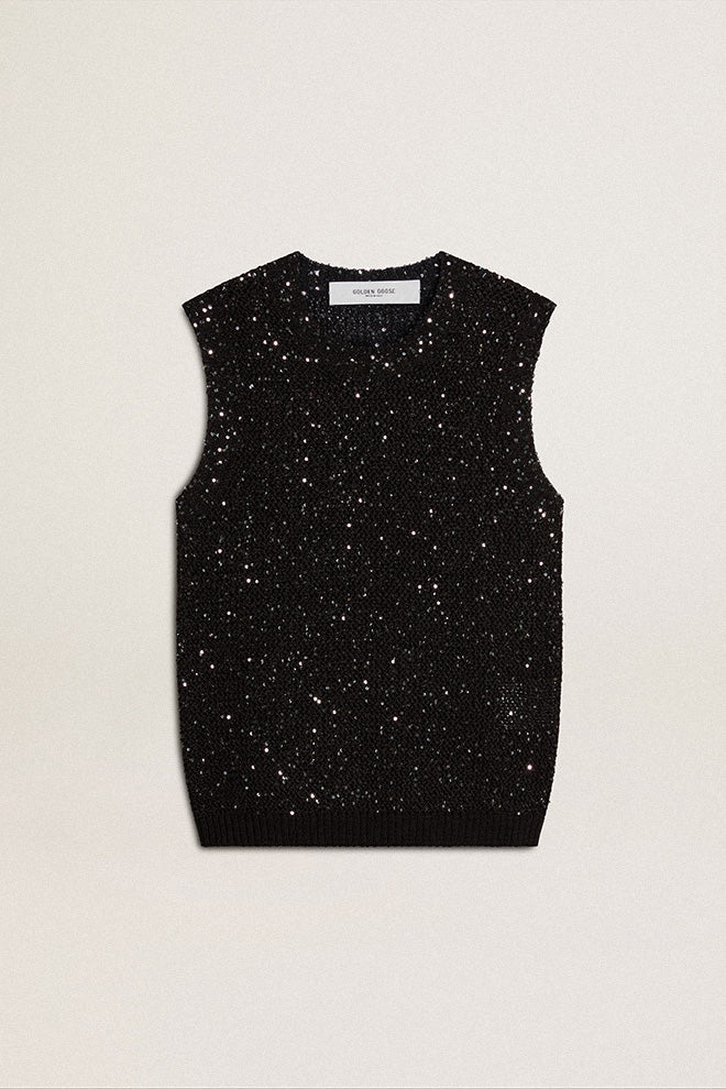 JOURNEY W'S KNIT TANK TOP SEQUINS