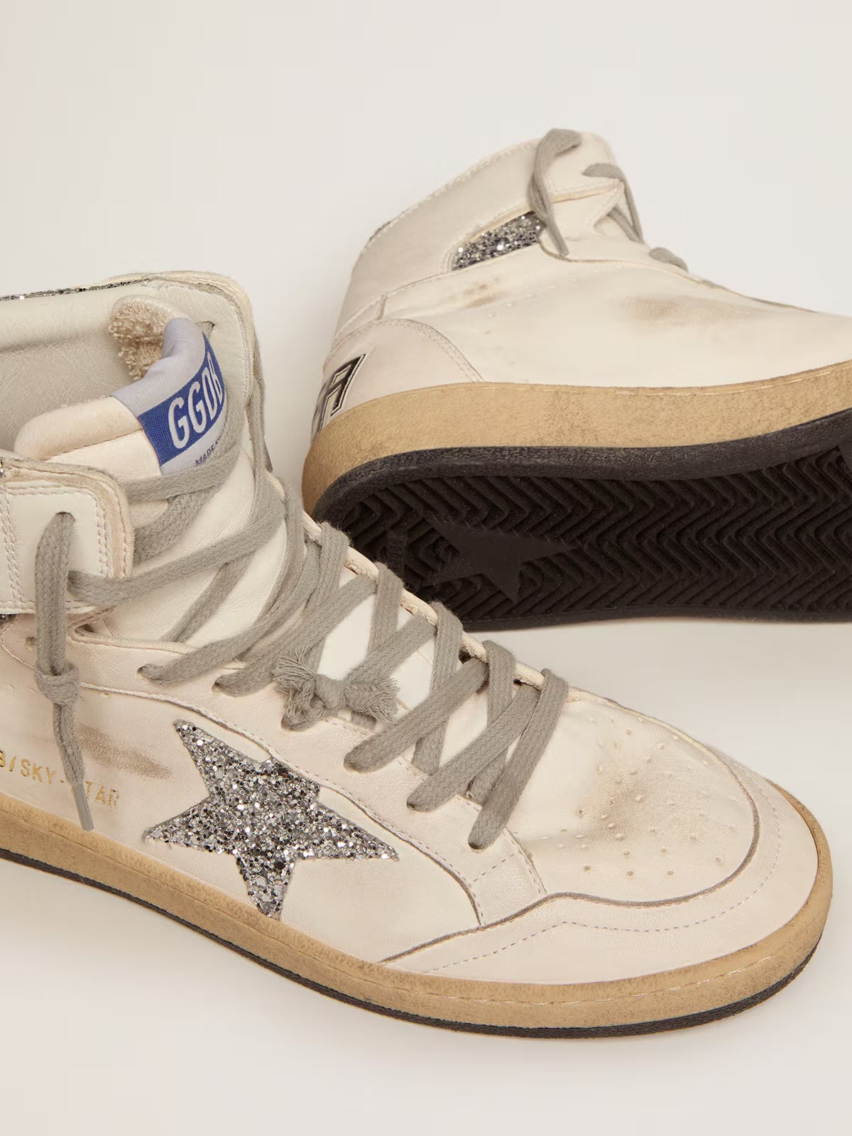 SKY STAR NAPPA UPPER WITH SERIGRAPH GLITTER STAR