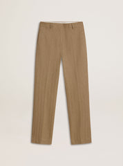 JOURNEY W'S NEW RELAXED PANT MELISSA WIDE HARRINGBONE WOOL