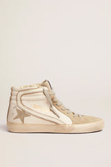 SLIDE LEATHER UPPER SUEDE STAR
