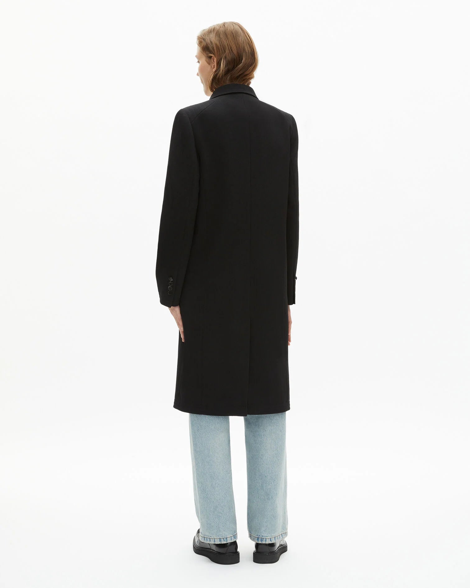 Manteau Mi Long Avec Details Surpiqure