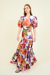Vestido Espalda Descubierta Maxi Flor