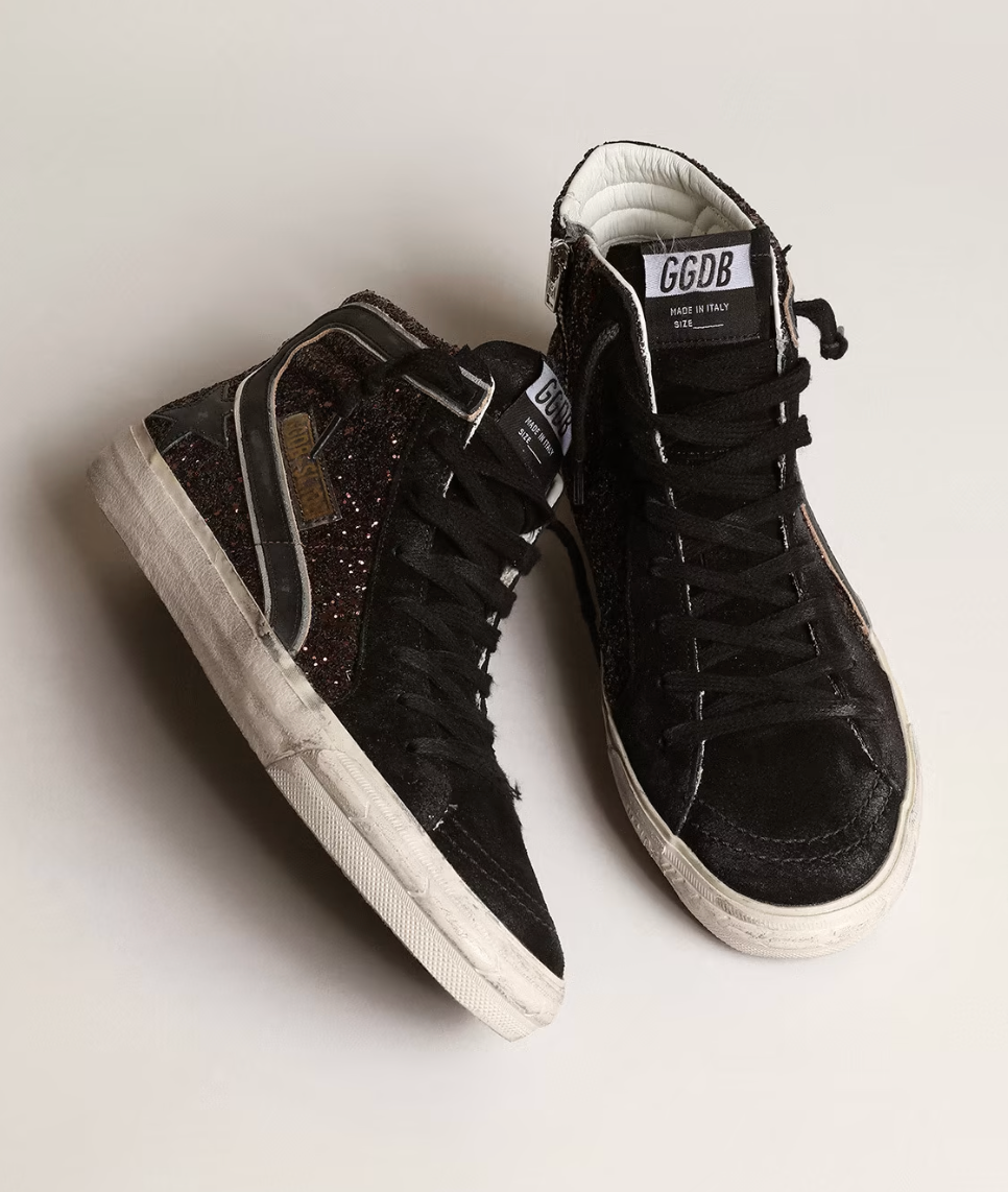 golden-slide-glitter-upper-suede-toe-and-list-leather-star
