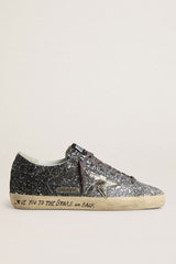 SUPER-STAR CLASSIC WITH LIST GLITTER UPPER TOE TONGUE AND HEEL LAMINATED STAR