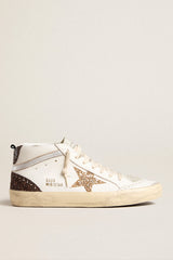MID STAR LEATHER UPPER AND TOE GLITTER STAR HEEL AND SPUR LAMINATED WAVE